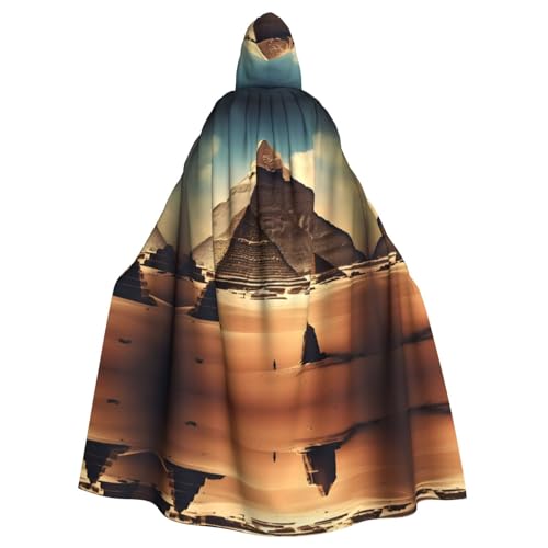 WHJYCC Dreaming of the Pyramids of Khufu Hooded Cape Adult Men's Women Roben Christmas and Halloween Cosplay Costumes Costume Party von WHJYCC