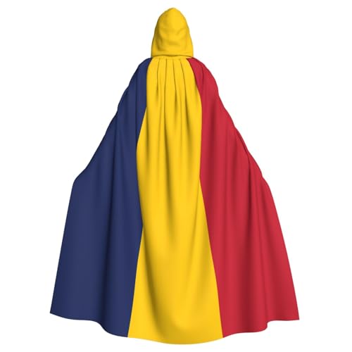 WHJYCC Flagge des Tschad Kapuzenumhang Erwachsene Herren Damen Roben Weihnachten Halloween Cosplay Kostüme Kostümpartys von WHJYCC