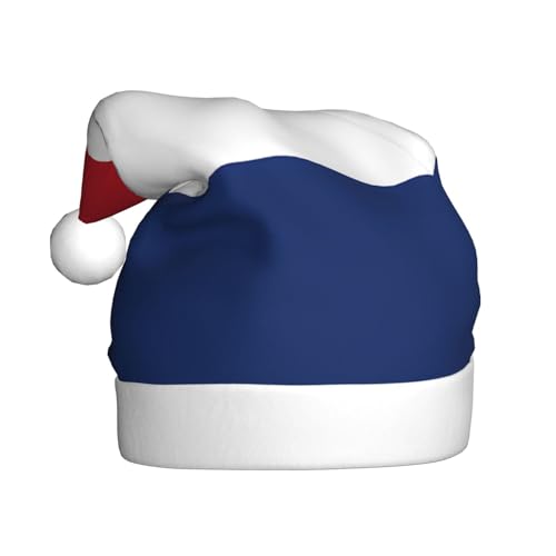 WHJYCC Holländische Flagge Weihnachtsmütze Nikolaus Mütze Weihnachten Kopfschmuck Herren Mütze Damen Mütze Retro Weihnachtselfenmütze Rot von WHJYCC