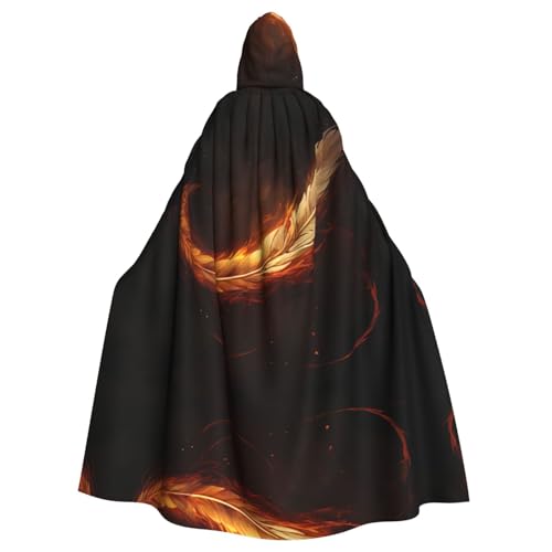 WHJYCC Phoenix Federn Kapuzenumhang Erwachsene Herren Damen Roben Weihnachten Halloween Cosplay Kostüme Kostümpartys von WHJYCC