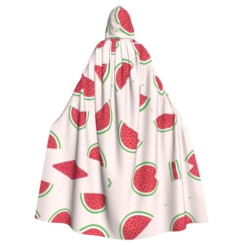 WHJYCC Rosa Wassermelone Kapuzenumhang Erwachsene Herren Damen Roben Weihnachten Halloween Cosplay Kostüme Kostümpartys von WHJYCC