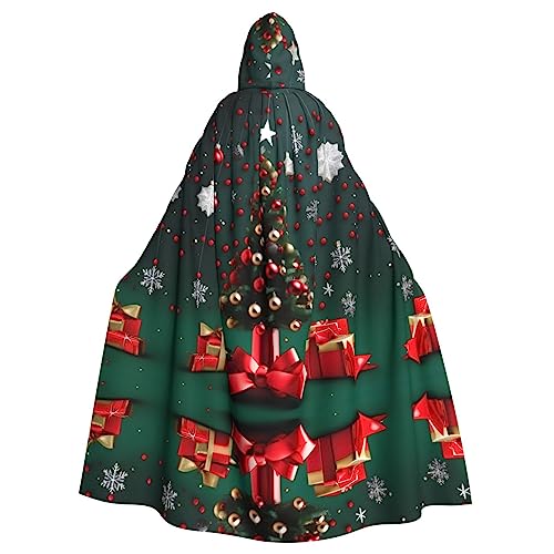 WHJYCC Runde Kugel Weihnachtsbaum Kapuzenumhang Erwachsene Herren Damen Roben Weihnachten Halloween Cosplay Kostüme Kostümpartys von WHJYCC