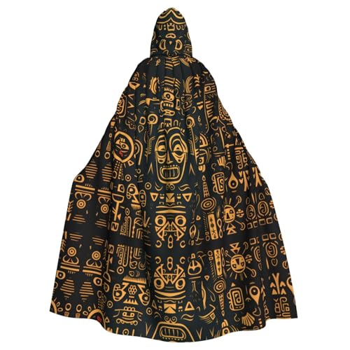 WHJYCC Tribal ethnische Textur Kapuzenumhang Erwachsene Herren Damen Roben Weihnachten Halloween Cosplay Kostüme Kostümpartys von WHJYCC