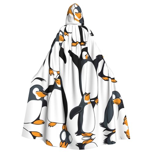 WHJYYXDE Kapuzenumhang mit Pinguin-Motiv, hochwertig, Halloween-Kapuzenumhang, geeignet für Cosplay-Kostüme von WHJYYXDE