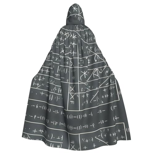 WHJYYXDE Mathe Geometrie Geek Calculus Printed Halloween Hooded Cape Hooded Cloak Suitable for cosplay costumes, Christmas parties von WHJYYXDE