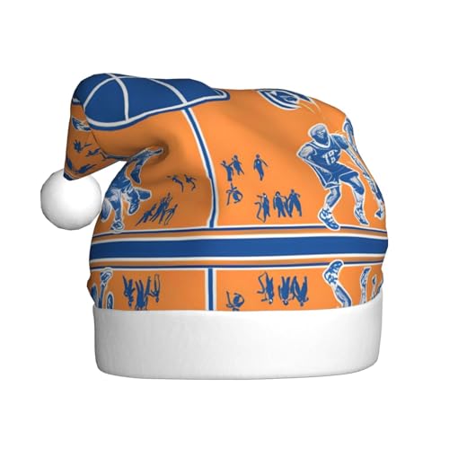 WHJYYXDE Weihnachtsmütze für Erwachsene – hochwertiger Stoff mit weichem Stoff für Feiertage, Partys, Basketballdrucke WHJYYXDE Weihnachtsmütze für Erwachsene – hochwertiger Stoff mit weichem Stoff für Feiertage, Partys, Basketballdrucke von WHJYYXDE