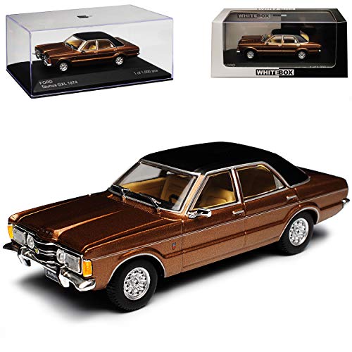 WHlTEBOX Ford Taunus TC GXL Limousine Braun 1970-1982 limitiert 1 von 1000 Stück 1/43 Whitebox Modell Auto von Guoml