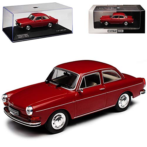 WHlTEBOX Volkwagen Typ 3 1600 L Limousine Coupe Dunkel Rot 1969-1973 limitiert 1 von 1000 Stück 1/43 Whitebox Modell Auto von Guoml