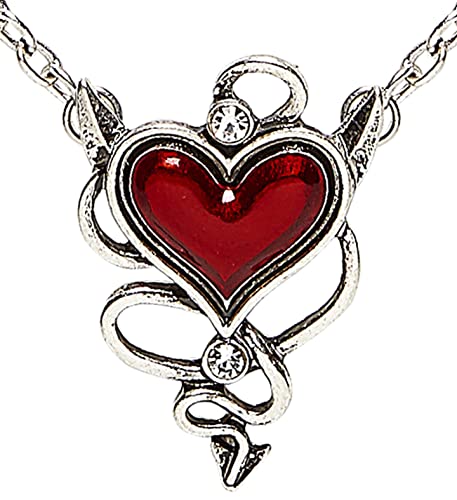 Widmann 46756 - Halskette, mit teuflisch roten Herzjuwel, Schmuck, Kostümaccessoire, Teufel, Mottoparty, Karneval Widmann 46756 - Halskette, mit teuflisch roten Herzjuwel, Schmuck, Kostümaccessoire, Teufel, Mottoparty, Karneval von W WIDMANN MILANO Party Fashion
