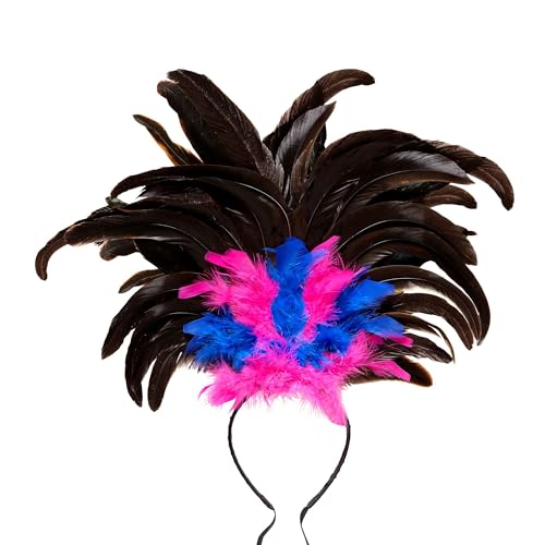 W WIDMANN MILANO Party Fashion 66015 - Federhaarreif Copacabana, Pink/Blau, Brazil, Samba, Kopfschmuck, Accessoire, Mottoparty, Karneval W WIDMANN MILANO Party Fashion 66015 - Federhaarreif Copacabana, Pink/Blau, Brazil, Samba, Kopfschmuck, Accessoire, Mottoparty, Karneval von W WIDMANN MILANO Party Fashion