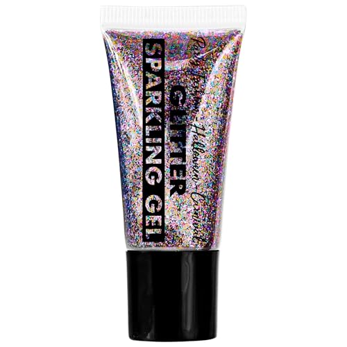 WIDMANN MILANO PARTY FASHION W Glitzergel in Tube für Gesicht und Körper, für Karneval, Fasching, Halloween, Festival, Mottopartys, 25 ml von WIDMANN MILANO PARTY FASHION