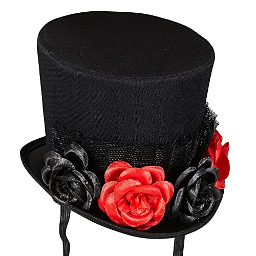 W WIDMANN MILANO Party Fashion 00677 - Minizylinder mit Tüll und 4 Rosen, Hut, Kopfschmuck, Accessoire, Karneval, Mottoparty, Halloween W WIDMANN MILANO Party Fashion 00677 - Minizylinder mit Tüll und 4 Rosen, Hut, Kopfschmuck, Accessoire, Karneval, Mottoparty, Halloween von W WIDMANN MILANO Party Fashion