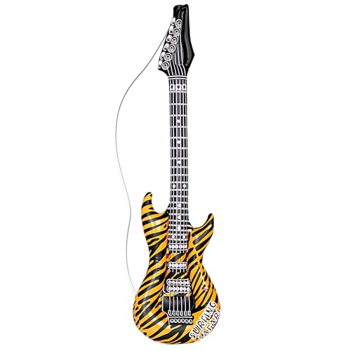 Widmann 23941 - Aufblasbare Gitarre, mit Tigermuster, Länge circa 105 cm, Musiker, Sänger, Karneval, Mottoparty Widmann 23941 - Aufblasbare Gitarre, mit Tigermuster, Länge circa 105 cm, Musiker, Sänger, Karneval, Mottoparty von WIDMANN MILANO PARTY FASHION