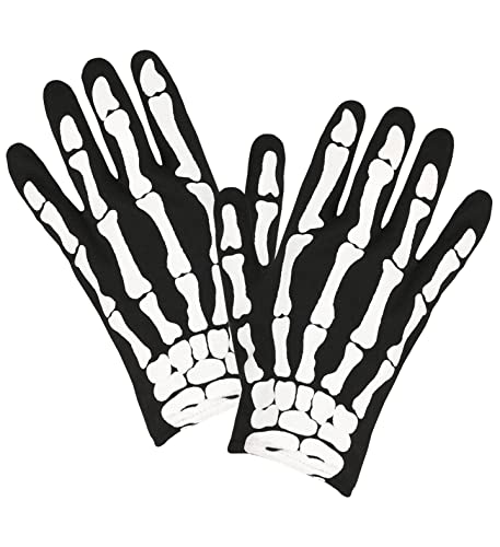 W WIDMANN MILANO Party Fashion Skelett Handschuhe, Knochen, Halloween, Fasching, Karneval, Mottoparty W WIDMANN MILANO Party Fashion Skelett Handschuhe, Knochen, Halloween, Fasching, Karneval, Mottoparty von W WIDMANN MILANO Party Fashion