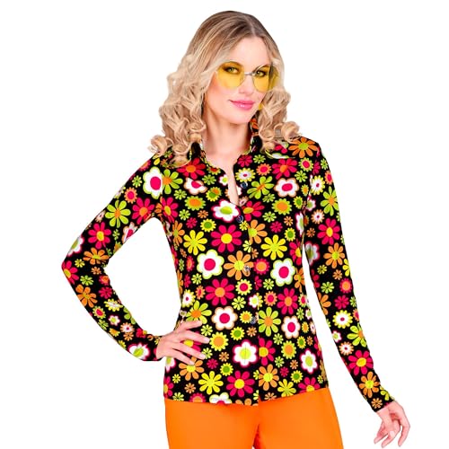 WIDMANN MILANO PARTY FASHION - 60er Jahre Bluse für Damen, Hippie, Reggae, Flower Power, Disco Fever, Schlagermove von W WIDMANN MILANO Party Fashion