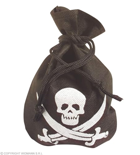 W WIDMANN MILANO Party Fashion 3067S, gewagtes Piratentasche mit ikonischem Totenkopf, aus strapazierfähigem Polyester, praktische Maße, vielseitig für alle Anlässe, Unisex Adult, Mehrfarbig, One Size von W WIDMANN MILANO Party Fashion