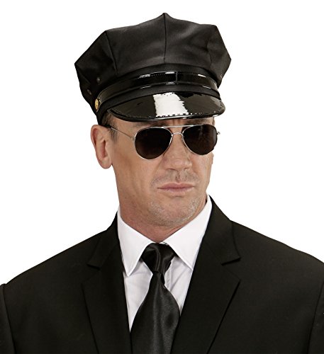 *** ANGEBOT *** SET - CHAUFFEUR - ( Mütze + Brille ), Fahrer Sicherheitspersonal Scurity von WIDMANN