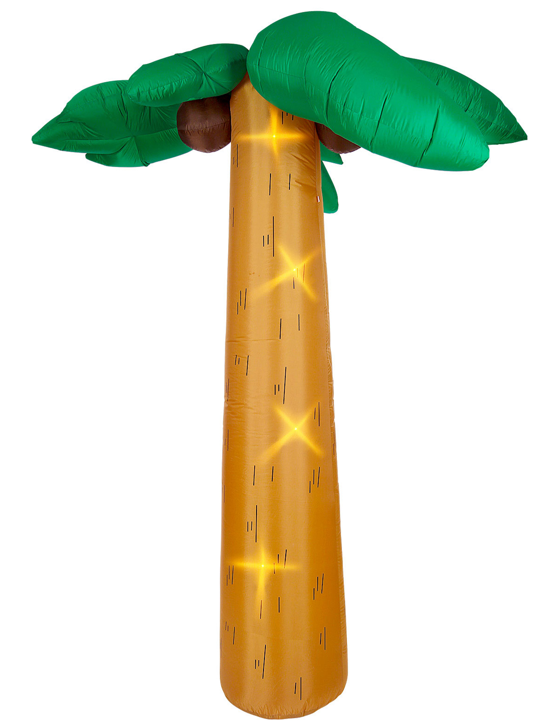 Aufblasbare Palme mit Licht Partydeko braun-grün 270 cm von WIDMANN