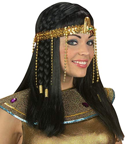 Widmann 3289Y - Ägyptisches Stirnband, mit Perlen und Pailletten, Königin, Kleopatra, Accessoire, Zubehör, Mottoparty, Karneval von W WIDMANN MILANO Party Fashion