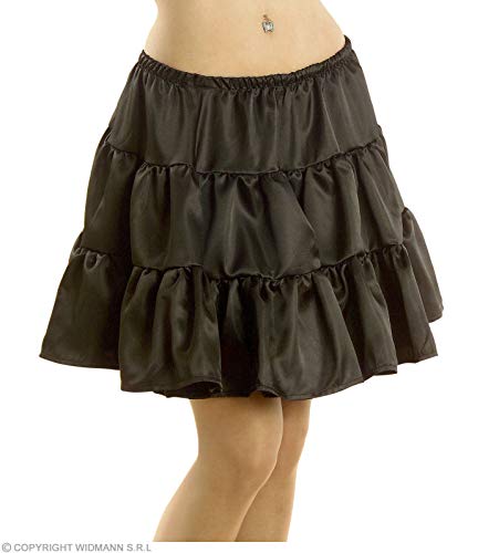 "BLACK PETTICOAT" satin - (One Size Fits Most Adult) von WIDMANN