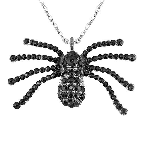 W WIDMANN MILANO Party Fashion 7145G - Halskette Strass Spinne, Schmuck, Halsband, Vampir, Halloween, Karneval, Mottoparty von W WIDMANN MILANO Party Fashion