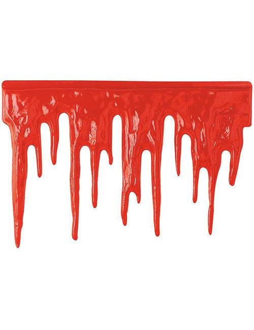 Blutstropfen Halloween Wanddeko-Folie rot 60x40cm von WIDMANN