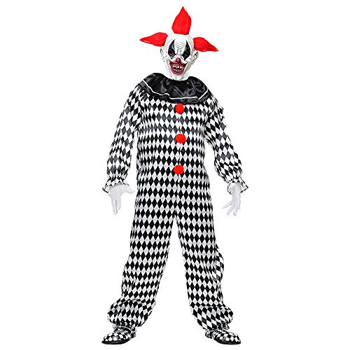 Widmann - Kostüm Zirkus Clown, Killer Clown, Horror Harlekin, Pantomime, Halloween von W WIDMANN MILANO Party Fashion