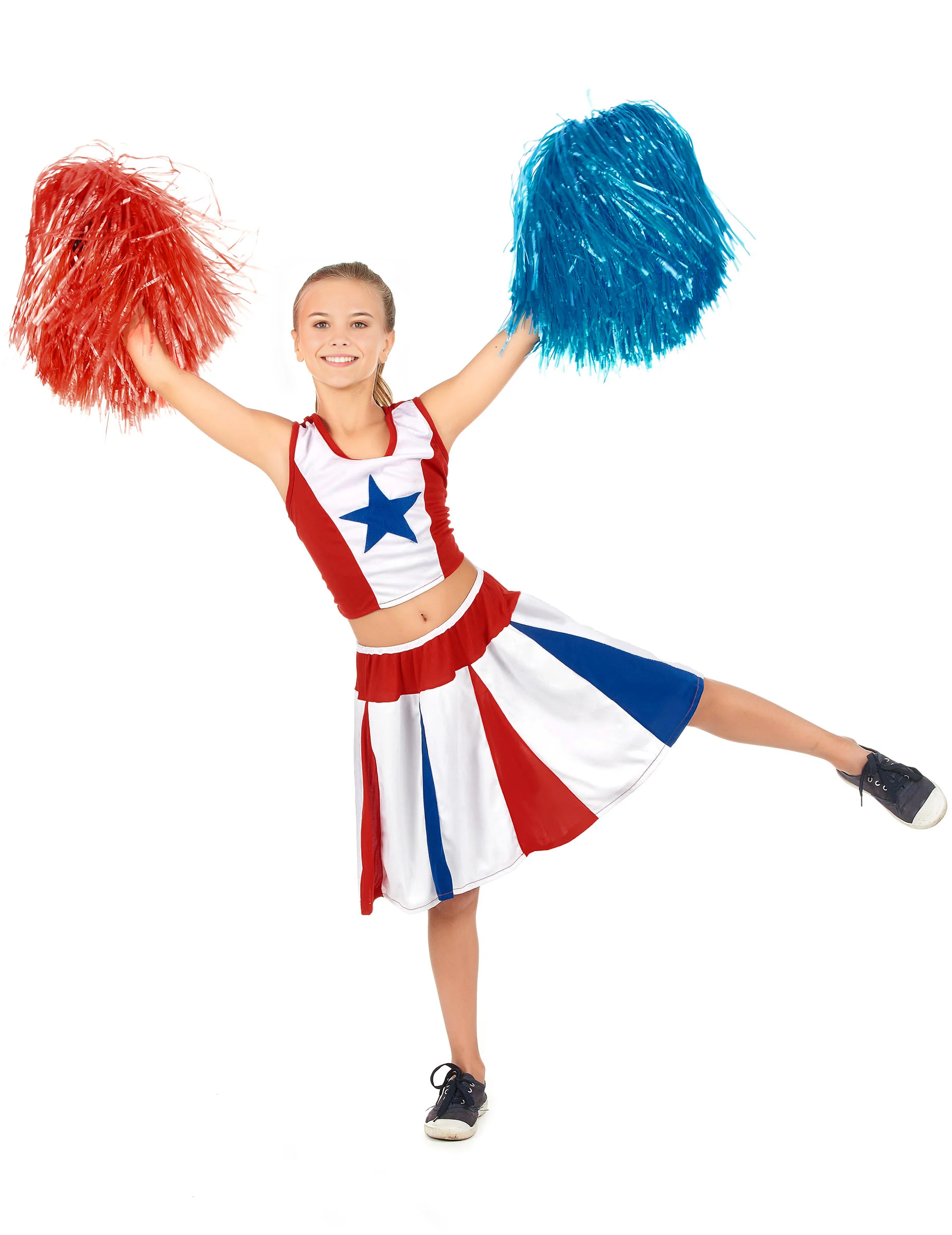 Cheerleader-Kostüm für Mädchen von WIDMANN