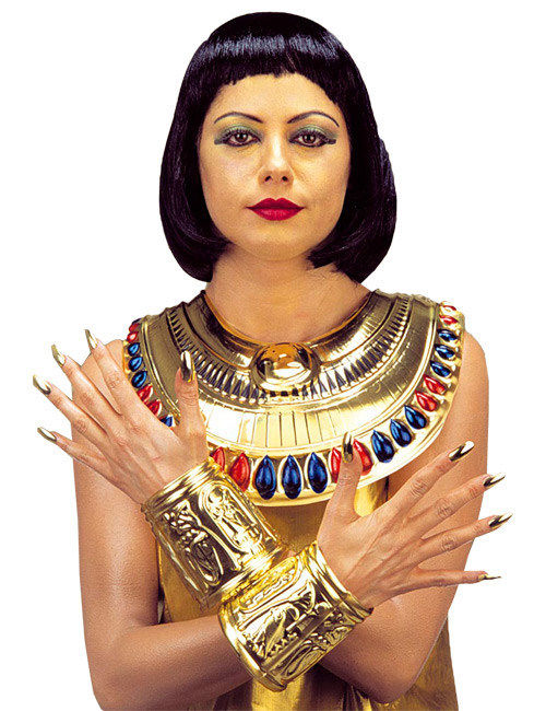 Cleopatra ägypterin Schmuck-Set gold-rot-blau von WIDMANN