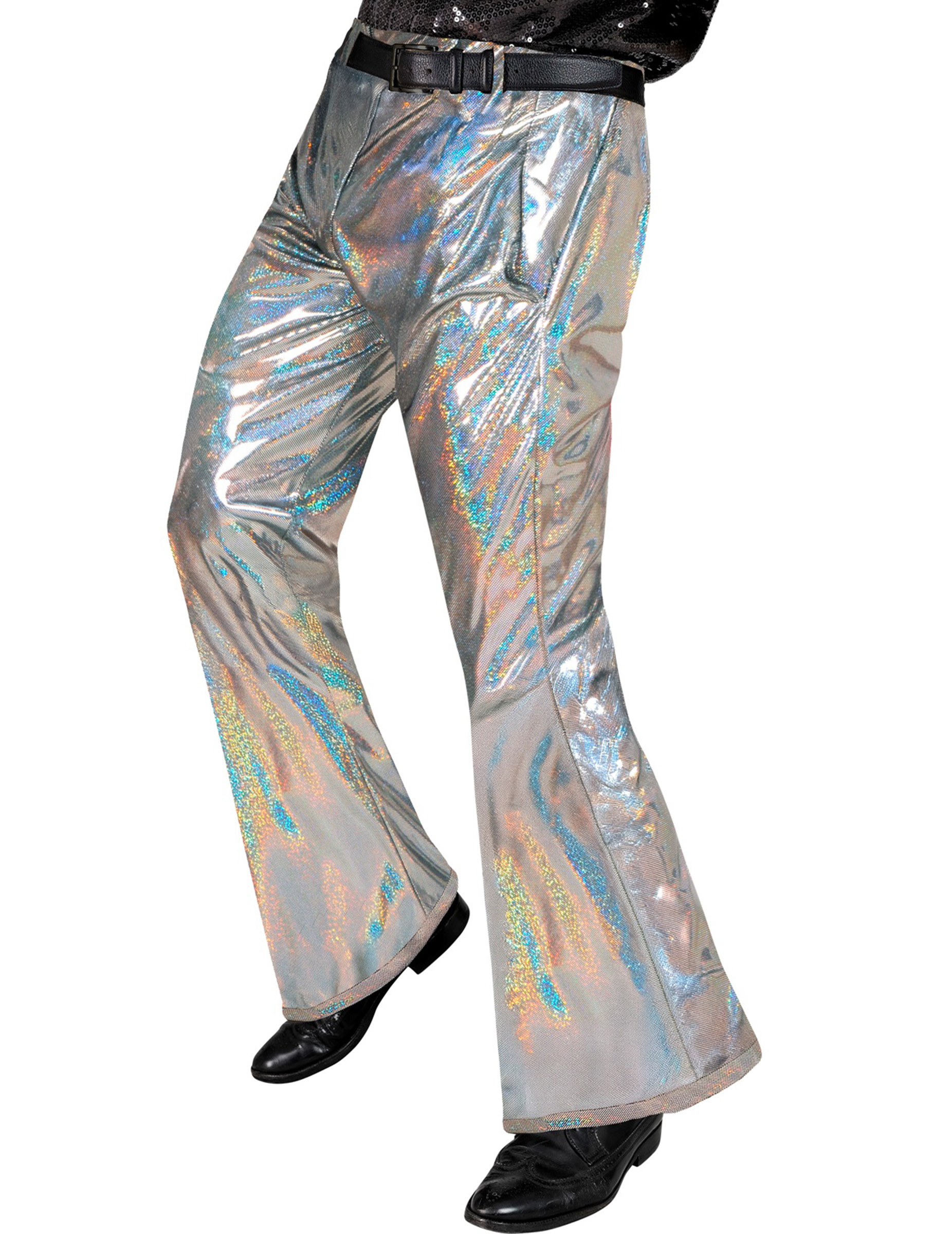 Disco Hose Herren holografisch silber Disco Hose Herren holografisch silber von WIDMANN