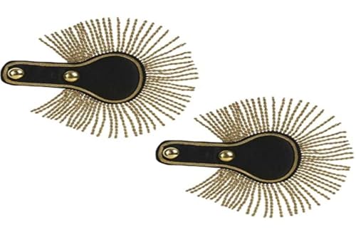 Widmann 8549E - Epaulettes mit Fransen, Accessoire, Schulterklappe, Schulterstück, Kapitän, Prinz, Karneval, Mottoparty von WIDMANN