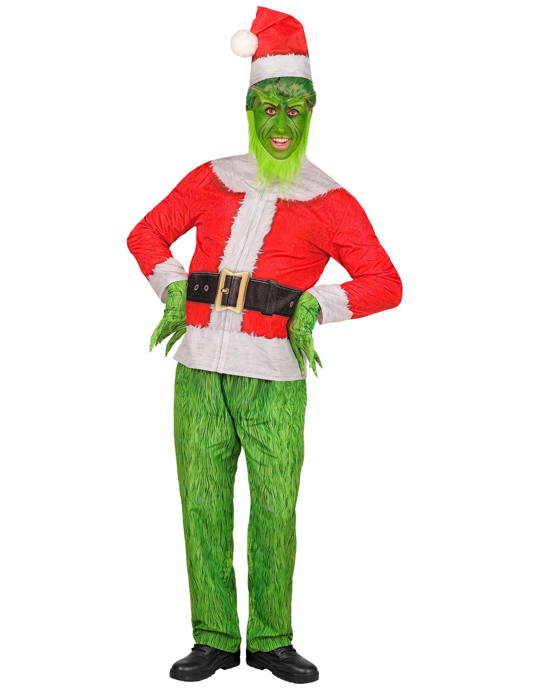 Grumpy Erwachsenenkostüm Weihnachtsmonster grün-rot Grumpy Erwachsenenkostüm Weihnachtsmonster grün-rot von WIDMANN
