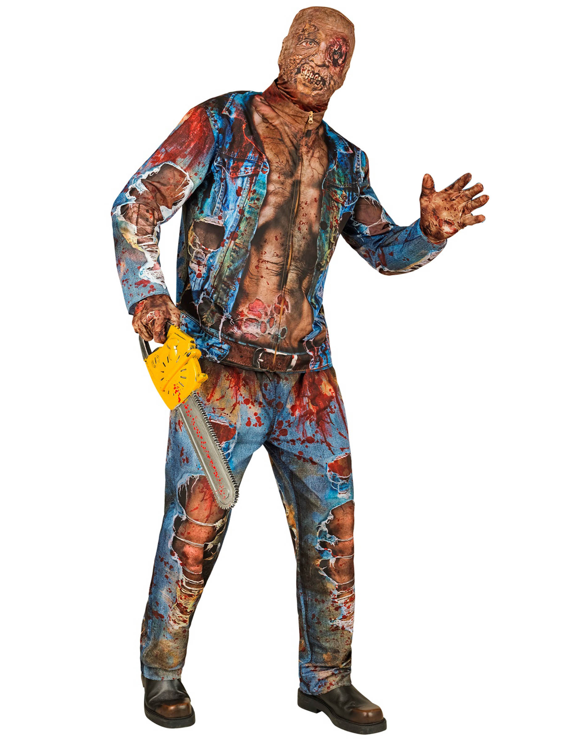 Gruseliges Zombie Kostüm für Erwachsene Gruseliges Zombie Kostüm für Erwachsene von WIDMANN