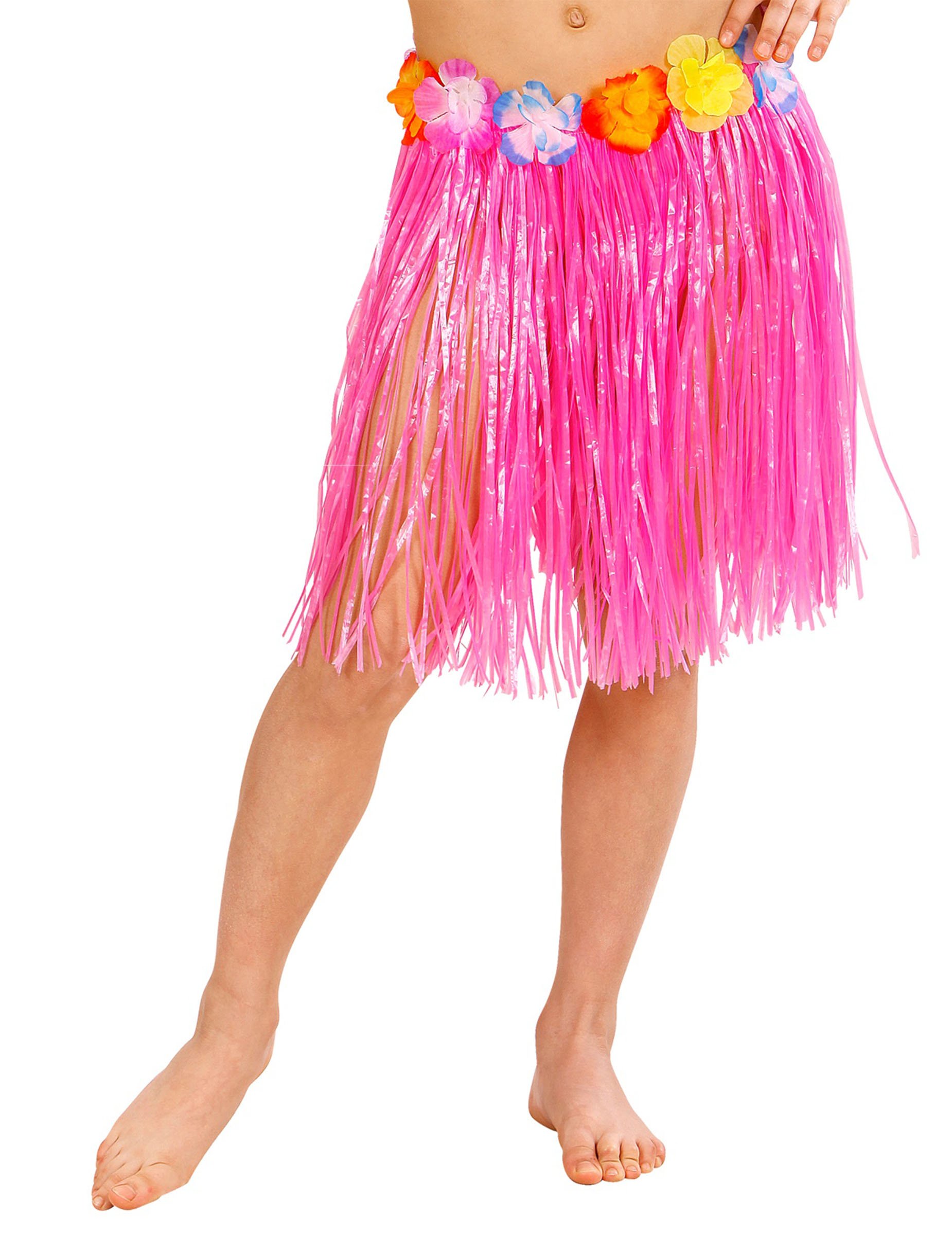Hawaii Rock Kinder Pink Jupe Hawaienne mit Blumen für Kinder rosa Hawaii Rock Kinder Pink Jupe Hawaienne mit Blumen für Kinder rosa von WIDMANN