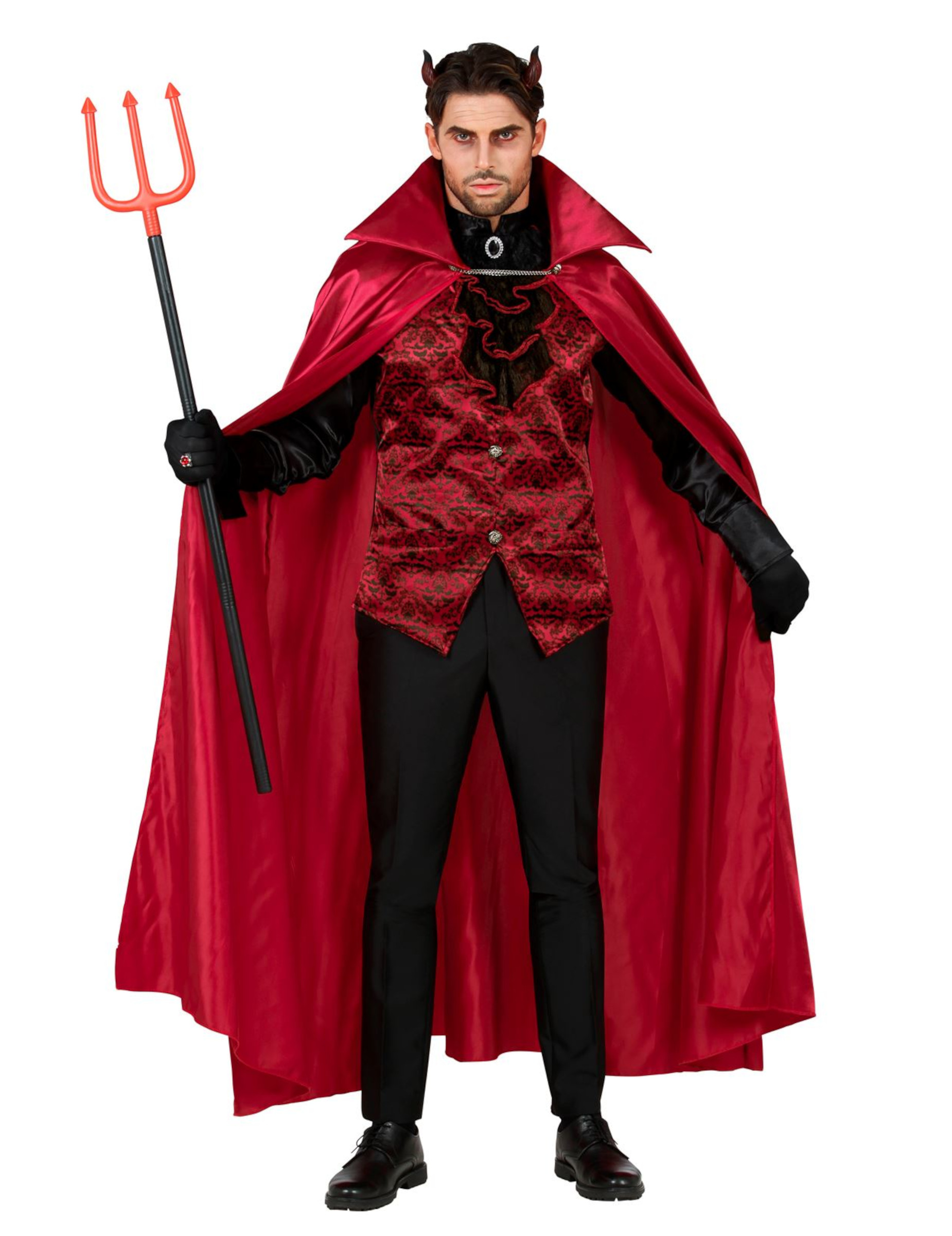 Höllenfürst-Herrenkostüm Halloween-Outfit schwarz-rot von WIDMANN