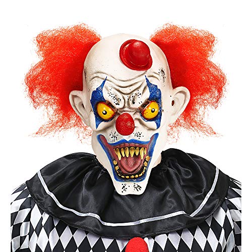 W WIDMANN MILANO Party Fashion 05402 - Maske Killer Clown, mit Haaren und Minihut, Horror Clown, Halloween, Karneval, Mottoparty W WIDMANN MILANO Party Fashion 05402 - Maske Killer Clown, mit Haaren und Minihut, Horror Clown, Halloween, Karneval, Mottoparty von W WIDMANN MILANO Party Fashion