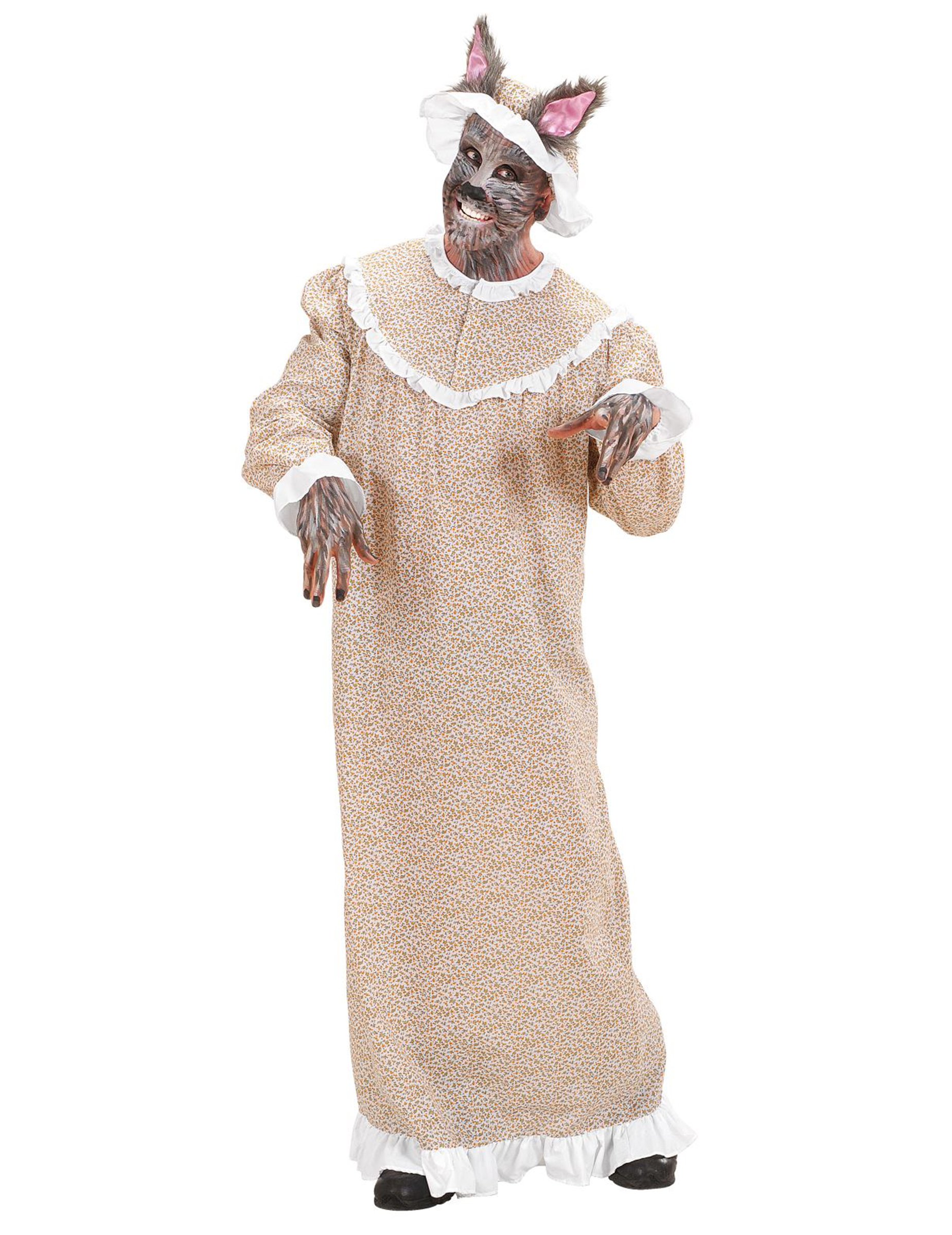 Märchen Großmutter Kostüm für Erwachsene beige Märchen Großmutter Kostüm für Erwachsene beige von WIDMANN