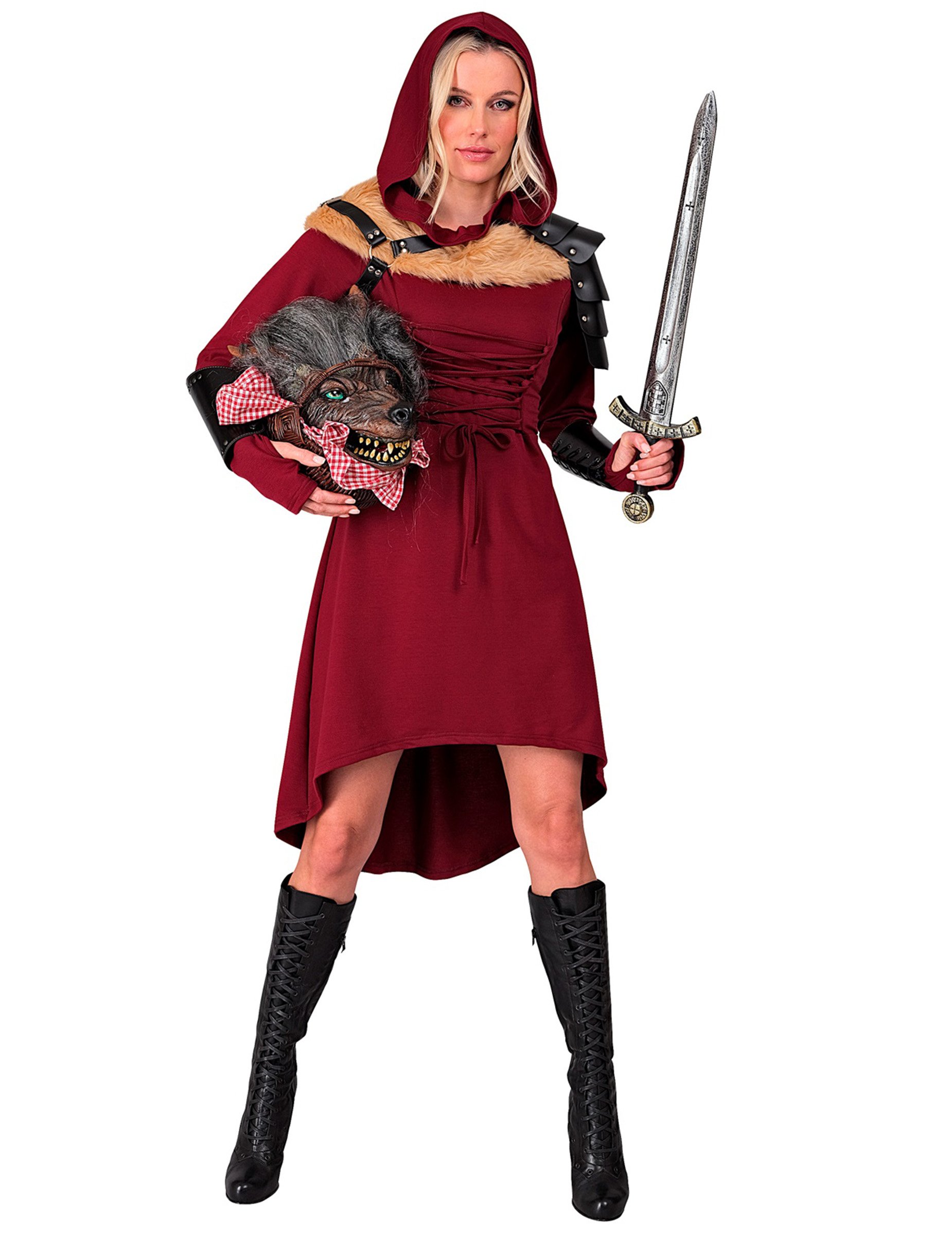 Mittelalterliches Gothic Kleid für Damen rot Mittelalterliches Gothic Kleid für Damen rot von WIDMANN