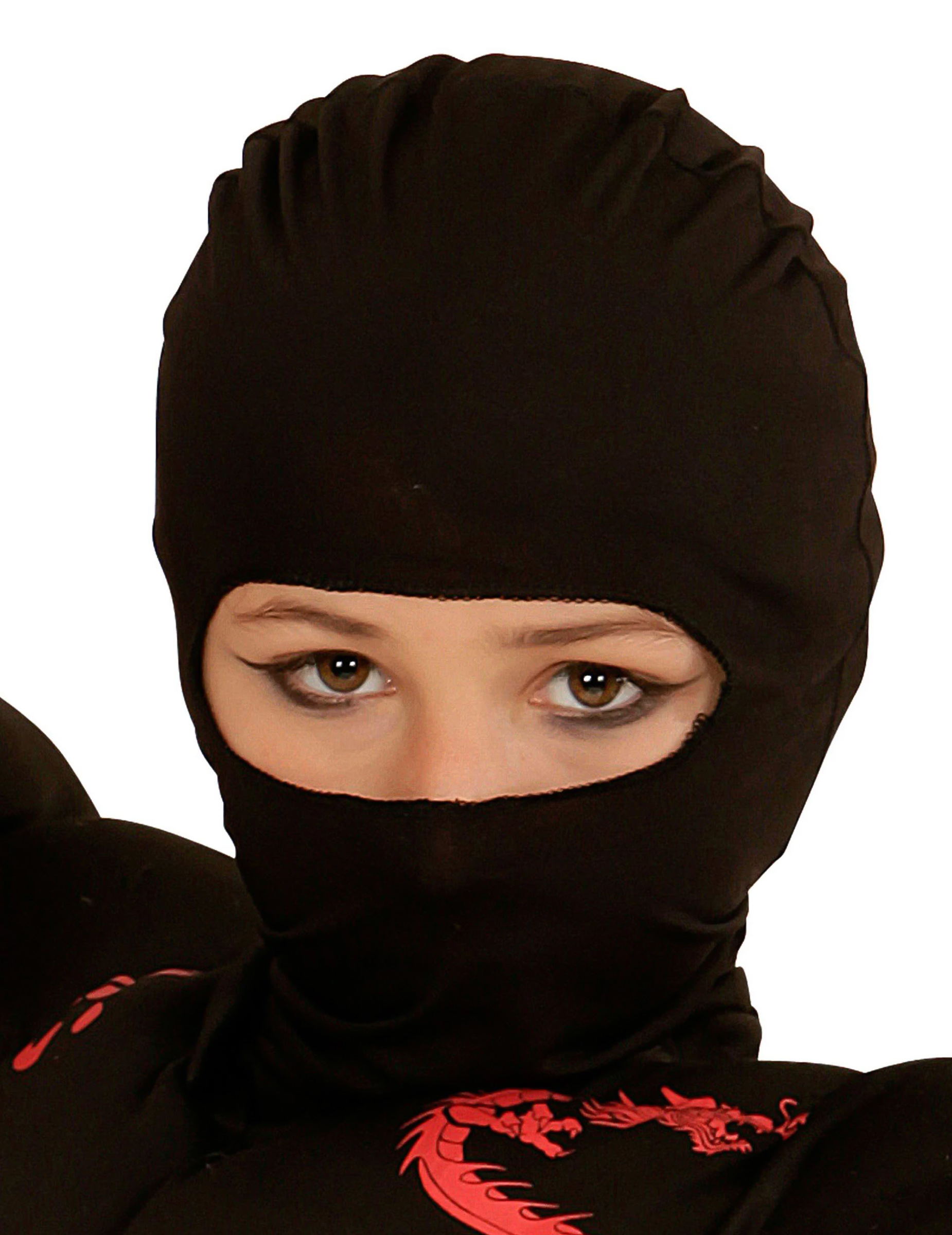 Ninja-Kindermaske schwarz von WIDMANN