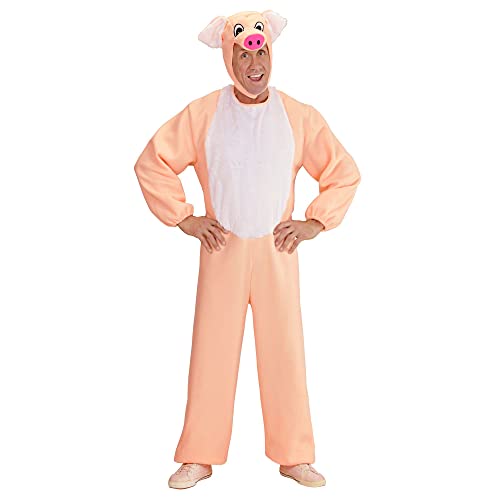 Widmann - Kostüm Schwein, Kostüm mit Kopfbedeckung mit Maske, Karneval, Mottoparty von W WIDMANN MILANO Party Fashion