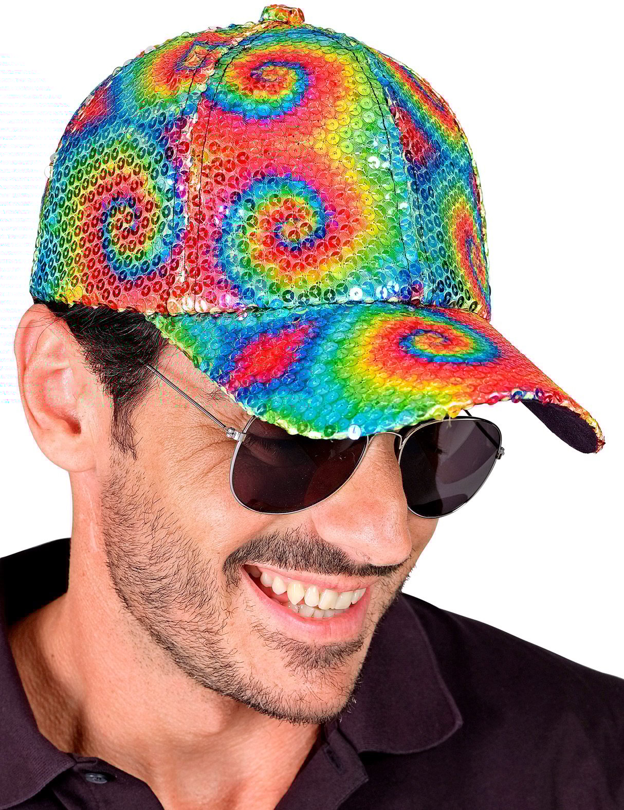 Paillettenkappe Batik für Erwachsene Paillettenkappe Batik für Erwachsene von WIDMANN