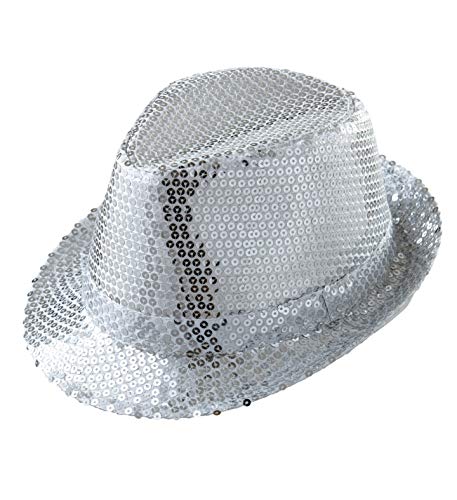 W WIDMANN MILANO Party Fashion - Hut Fedora, Hut mit Pailletten, Kopfbedeckung, Karneval von W WIDMANN MILANO Party Fashion