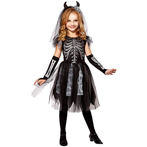 W WIDMANN MILANO Party Fashion - Kinderkostüm Skelettbraut, Kleid, Totenbraut, Halloween von W WIDMANN MILANO Party Fashion