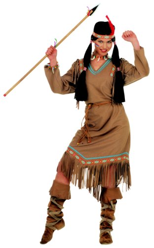 Sancto Indianer-Stammeskriegerin-Kostüm langärmelig bunt S von WIDMANN