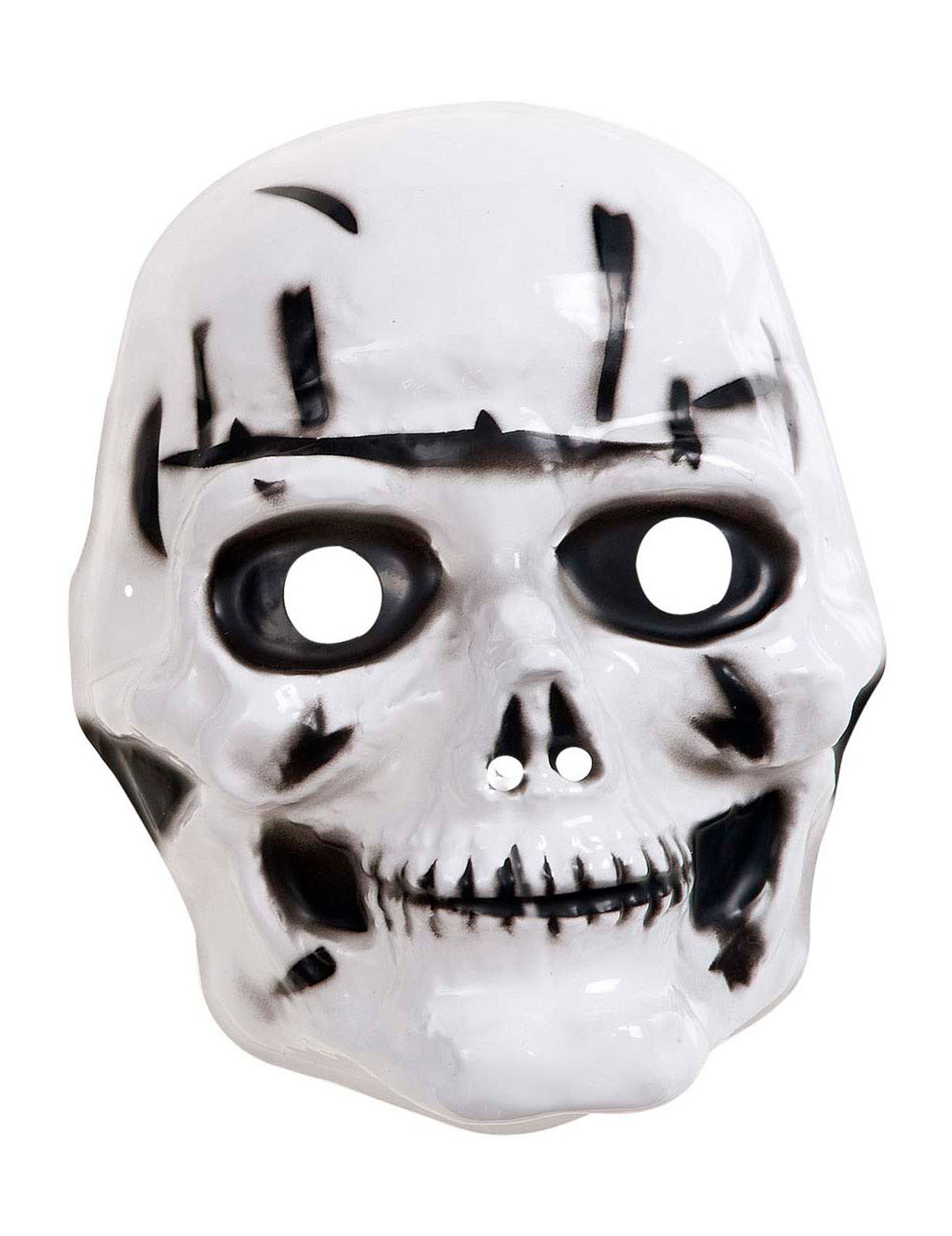 Skelett-Maske Halloween-Maske für Kinder weiss-schwarz von WIDMANN