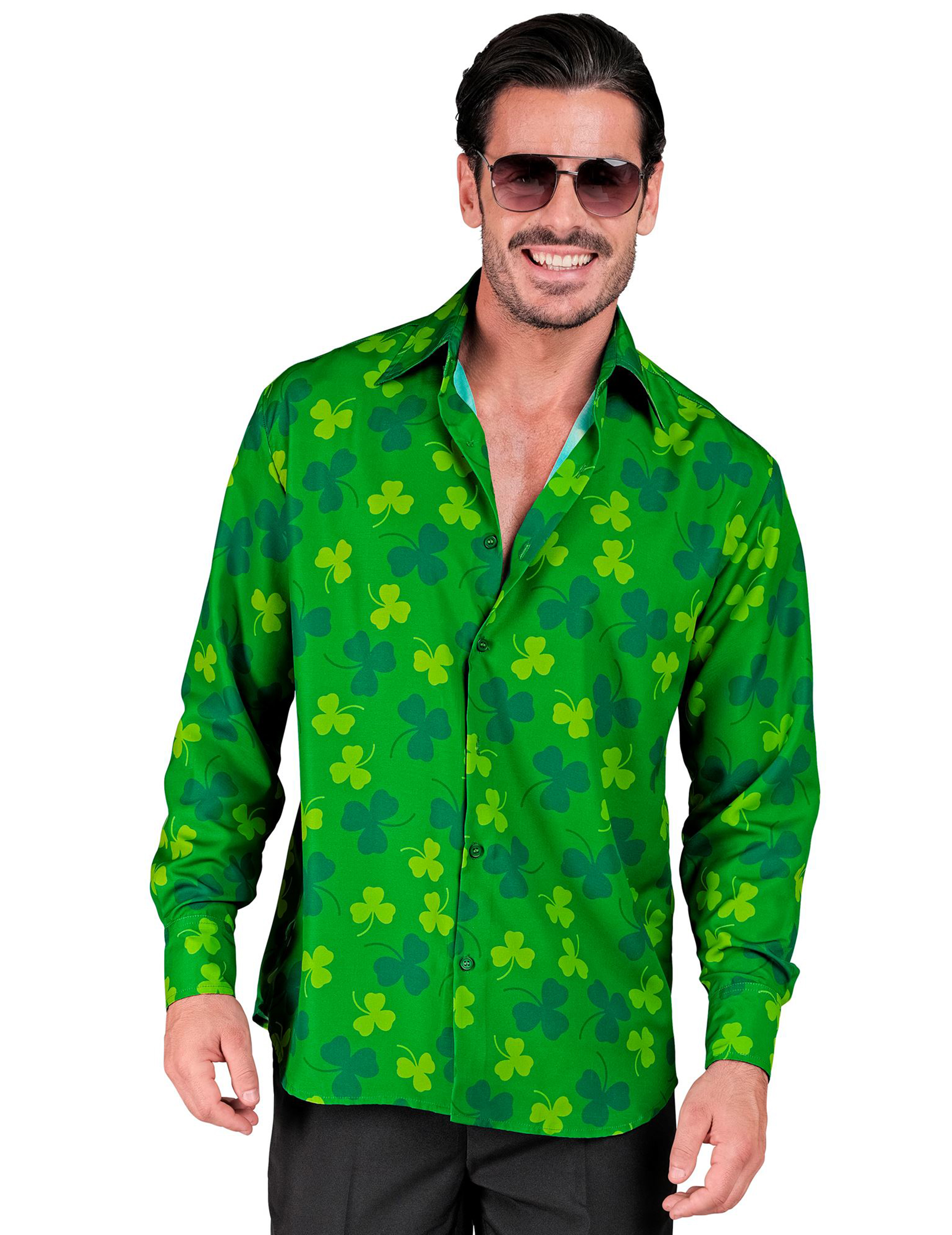 St. Patrick's Day Kleeblatt Langarmshirt für Herren St. Patrick's Day Kleeblatt Langarmshirt für Herren von WIDMANN