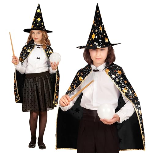 W WIDMANN MILANO Party Fashion 15936 Kinderkostüm Zauberer, Unisex-Kinder, Schwarz & Gold, Einheitsgröße W WIDMANN MILANO Party Fashion 15936 Kinderkostüm Zauberer, Unisex-Kinder, Schwarz & Gold, Einheitsgröße von W WIDMANN MILANO Party Fashion