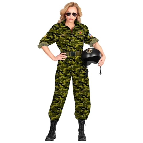 WIDMANN MILANO PARTY FASHION - Kostüm Kampfjetpilotin, Overall, Pilotenanzug, Uniform, Faschingskostüme, Karneval von W WIDMANN MILANO Party Fashion