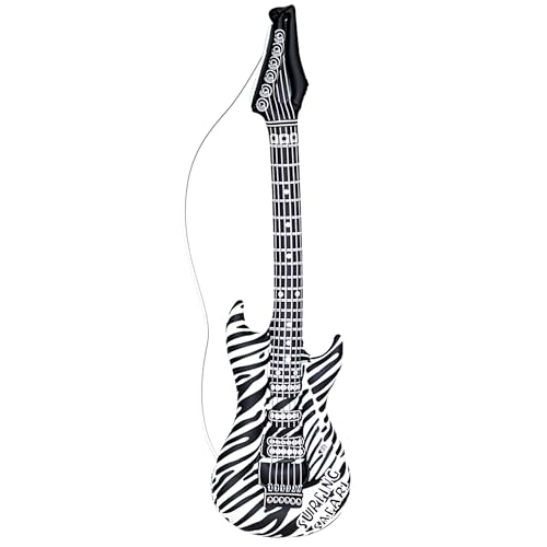 W WIDMANN MILANO Party Fashion 23942 - Aufblasbare Gitarre, Zebra, Länge circa 105 cm, Musiker, Sänger, Karneval, Mottoparty W WIDMANN MILANO Party Fashion 23942 - Aufblasbare Gitarre, Zebra, Länge circa 105 cm, Musiker, Sänger, Karneval, Mottoparty von WIDMANN