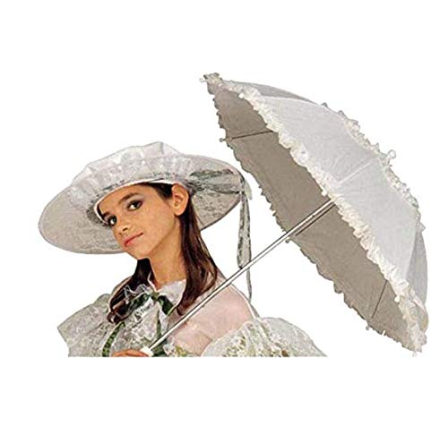 "WHITE BELLE EPOQUE UMBRELLA" 72cm - von WIDMANN